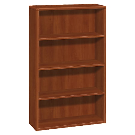 HON® 10700 Series Laminate Bookcase, 4 Shelves, Cognac