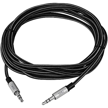 SIIG Woven Fabric Braided 3.5mm Stereo Aux Cable