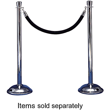 Tatco Polished Chrome Posts, 41"H, Box Of 2