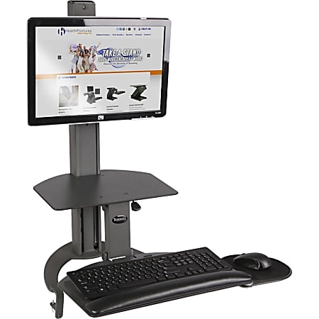 HealthPostures TaskMate Desktop Computer Standing Desk, Black