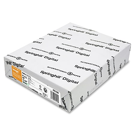 Springhill® Card Stock, Green, Letter (8.5" x 11"), 90 Lb, Pack Of 250