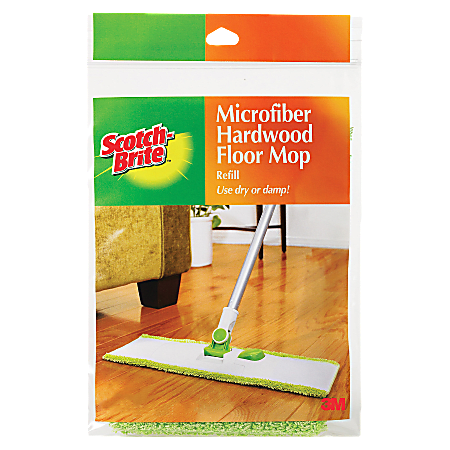 Scotch-Brite™ Refill Mop Head For Scotch-Brite Hardwood Floor Mops, 17", White