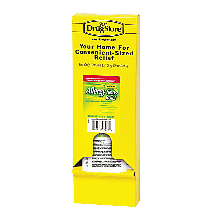 Lil' Drugstore Allergy Sinus Relief, Box Of 30 Packs