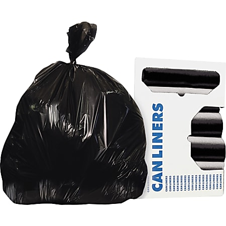 Genuine Joe Linear Low Density Trash Liners 40 45 Gallon Black 250 Per  Carton - Office Depot
