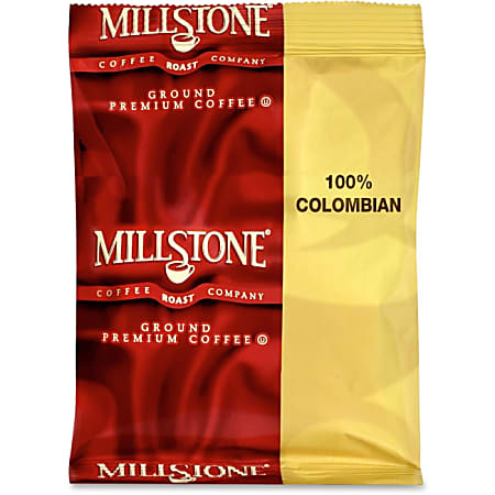 Folgers® Millstone® Premium Columbian Arabica Ground Coffee Bags, 1.8 Oz, Carton Of 42