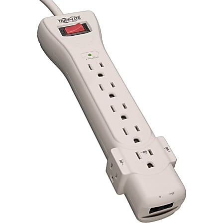 Eaton Tripp Lite Series Surge Protector Power Strip 120V 7 Outlet RJ11 6' Cord 1080 Joules - Surge protector - SUPER6TEL