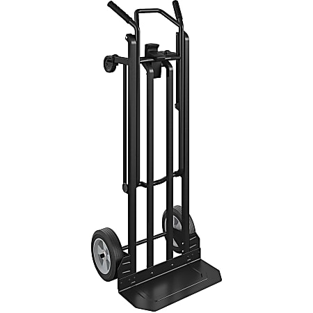 Cosco 2-in-1 Hybrid Hand Truck - 800 lb Capacity - 4 Casters - Steel - x 18