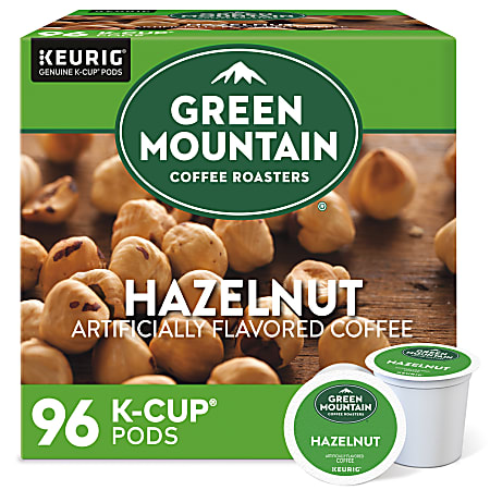 Green Mountain Coffee® Single-Serve Coffee K-Cup®, Hazelnut, Carton Of 96, 4 x 24 Per Box
