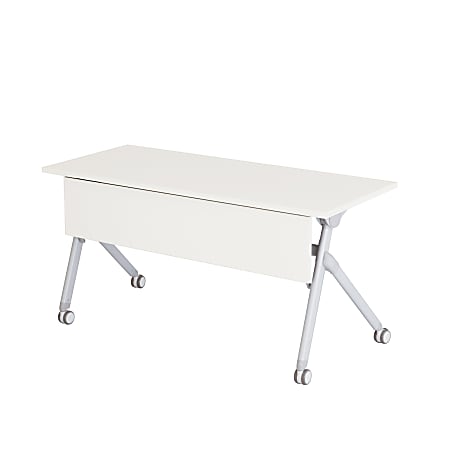 Safco® Tango™ Nesting Table, Rectangle, 60"H, Designer White/Silver