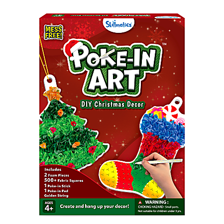 Skillmatics Poke in Art Christmas Activity Craft Kit