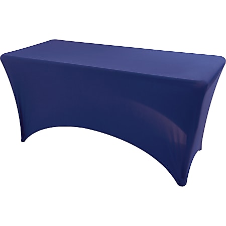 Iceberg Stretch Fabric Table Cover, 72" x 30", Blue