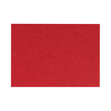 LUX Flat Cards, A6, 4 5/8" x 6 1/4", Ruby Red, Pack Of 50