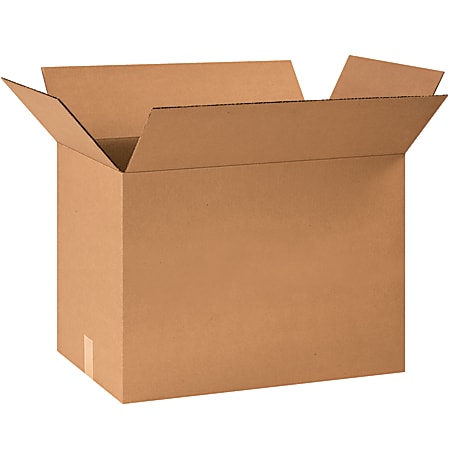 Partners Brand Corrugated Boxes, 20"H x 14"W x 24"D, Kraft, Bundle Of 15