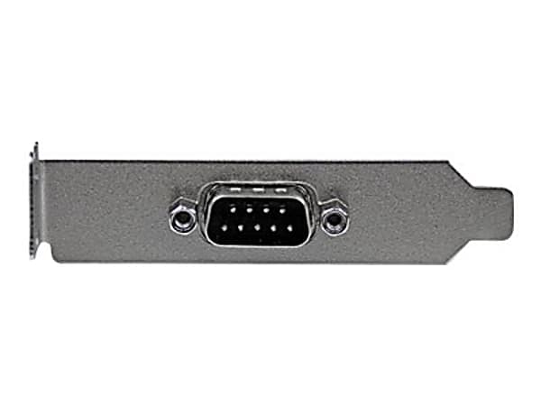 StarTech.com 9-pin Serial to 10-pin Header Slot Plate with Low Profile Bracket - Serial panel - DB-9 (M) - 10 pin IDC (F) - 23 cm - Add a DB9 serial port to the rear panel of a small form factor/low profile computer.