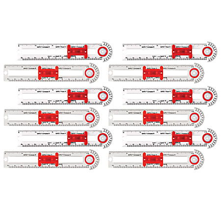Learning Resources® Plastic Student Bull's-Eye Compasses, Pack Of 12