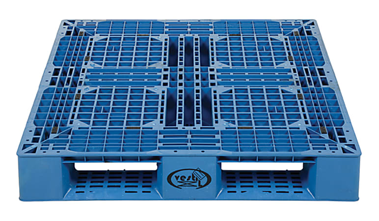 Vestil PPLP2-4840-BLUE Plastic Pallet, 40L x 48W inches, Blue