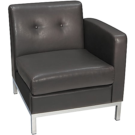 Ave Six Office Star Avenue Six Wall Street Right Arm Chair, Espresso