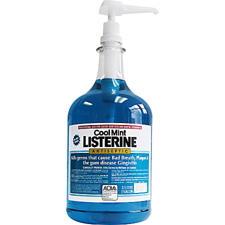 Listerine Cool Mint Antiseptic Mouthwash for Bad Breath & Gingivitis, 1 gallon