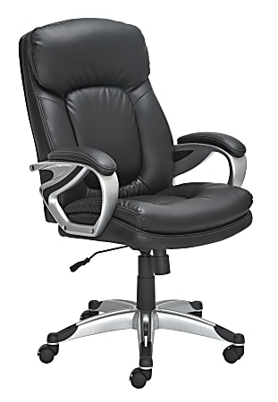 OfficeMax Fiorello Managers Chair Black Office Depot