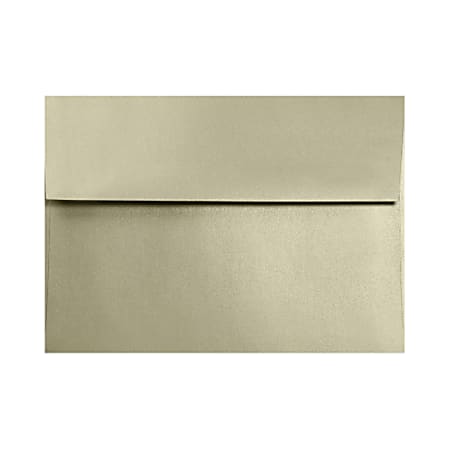 LUX Invitation Envelopes, #4 Bar (A1), Gummed Seal, Silversand, Pack Of 500