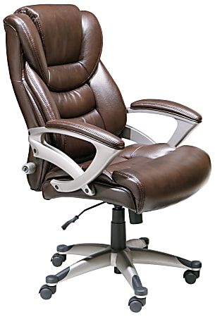 Serta brown office chair sales