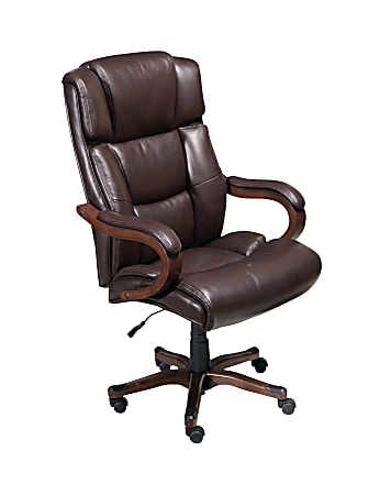 Broyhill Big & Tall Traditional Executive Chair with Wood Accents