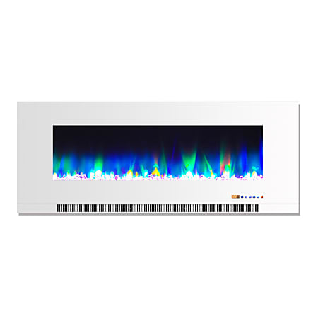 Cambridge® Wall-Mount Electric Fireplace With Multicolor Flame