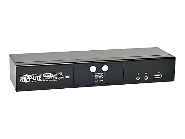Tripp Lite 2 Port DVI Dual Link USB KVM Switch w Audio Cables KVM