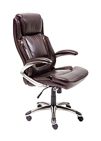 Serta Big Tall Cantilever Executive Chair Dark Mahogany Office Depot