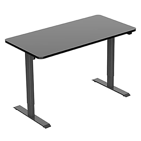 FlexiSpot EC1 Electric Height-Adjustable Standing Desk, 48-5/8"H x 48"W x 30"D, Black