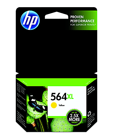 HP 564XL Yellow High-Yield Ink Cartridge, CB325WN