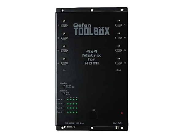 GefenToolBox 4x4 Matrix for HDMI 4Kx2K - Video/audio switch - 4 x HDMI - wall-mountable