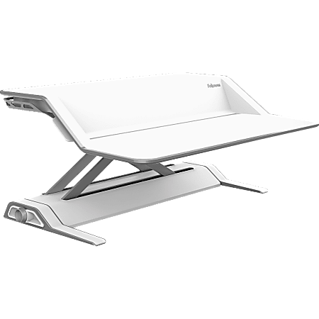 Fellowes® Lotus™ Adjustable Sit-Stand Workstation, White