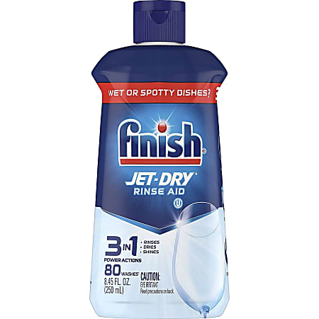 Finish Jet-Dry Rinse Aid - 8.45 oz (0.53 lb) - 1 Each - Blue