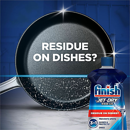 Finish Jet Dry Rinse Aid 8.45 oz 0.53 lb 1 Each Blue - Office Depot