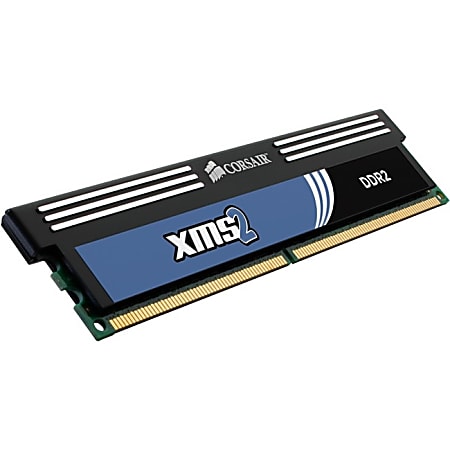 Corsair XMS2 4GB DDR2 SDRAM Memory Module - 4GB (2 x 2GB) - 800MHz DDR2-800/PC2-6400 - DDR2 SDRAM - 240-pin DIMM