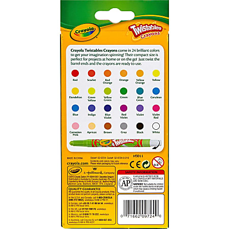 Crayola Crayons Pastel Pack Of 24 Crayons - Office Depot