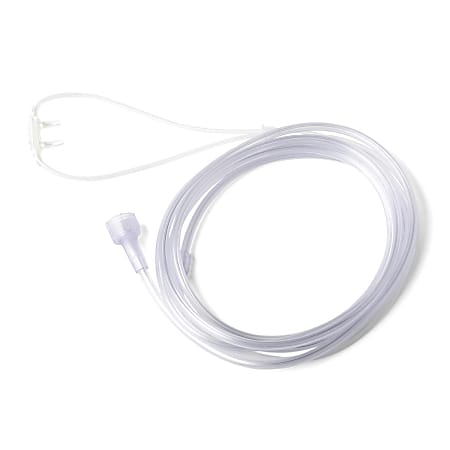 Medline SuperSoft Cannulas, Adult, 7', Clear, Pack Of 50