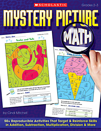 Scholastic Mystery Picture Math, 64 Pages (32 Sheets)