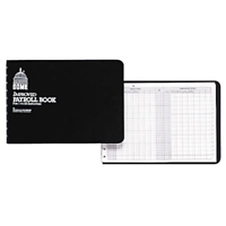 Dome® Payroll Book, 6 1/2" x 10", 1-15 Employees, Blue