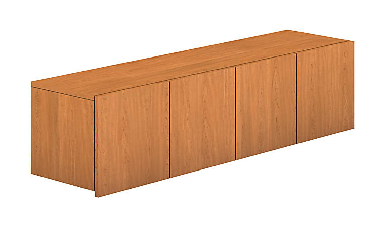 HON® Voi® Stack-On Overhead Cabinet, 4-Door, 14"H x 60"W x 14 1/4"D, Harvest