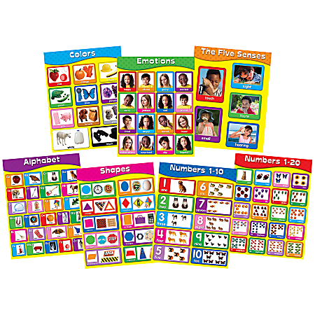 Carson-Dellosa Chartlet Set, Early Learning