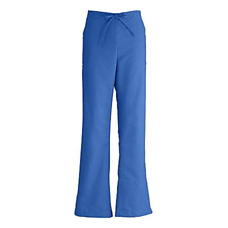 Medline ComfortEase™ Ladies' Modern Fit Petite Cargo Scrub Pants, 2X, Royal Blue