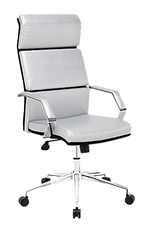 Zuo® Modern Lider Pro Mid-Back Chair, 45 7/10"H x 27 1/2"W x 27 1/2"D, Silver