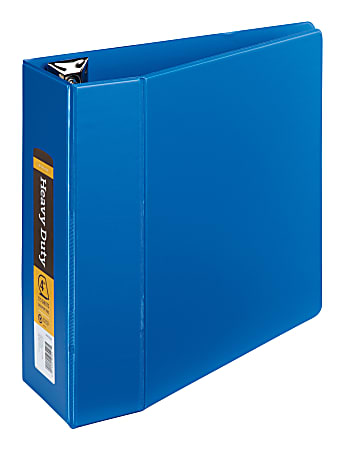 [IN]PLACE® Heavy-Duty Reference 3-Ring Binder, 4" D-Rings, Blue