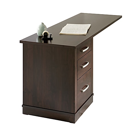 Sauder&reg; Office Port 60"W Library Return Desk Top, Dark Alder