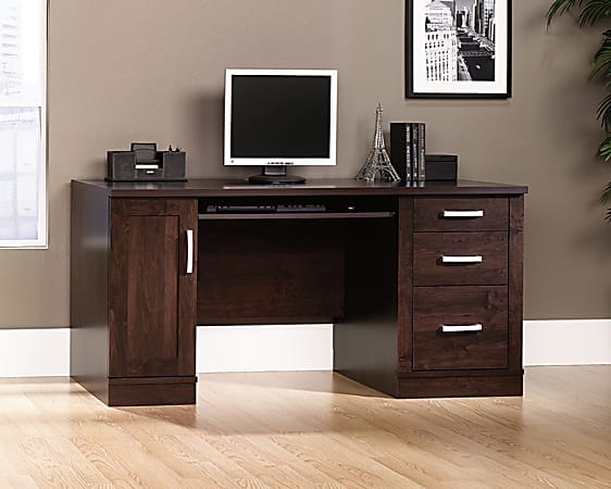 Sauder office shop port computer credenza