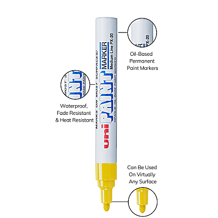 SHARPIE: Medium Point Oil-based Paint Marker (Yellow)