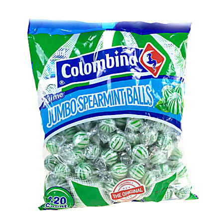 Colombina Jumbo Mint Balls, Spearmint, Approximately 120 Pieces,