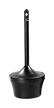 Rubbermaid® Aladdin Series Round Steel Smokers' Station Receptacle, 41 Gallons, Bronze